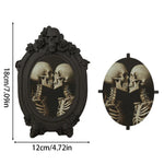 Cadre mural noir roses squelette gothique classique décoration murale fixations incluses