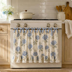 nappe four motif floral hydrangea sunflower rustique vintage volants decoratif tissu chambre cuisine