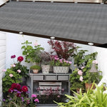 toile protection solaire gris foncé marron clair maille fine moderne 200cm 100cm résistante