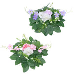 guirlandes florales artificielles couronne mariage décoration intérieure roses chrysanthèmes verte rouge