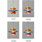 Lampe suspendue Memphis dans un salon moderne