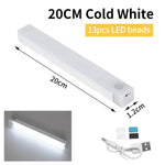 lampe led rectangle rechargeable adhésive détecteur mouvement blanc moderneurgence couloir cuisine