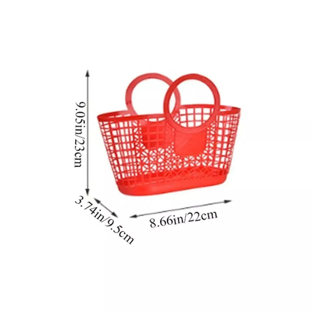 panier bleu vert moderne poignées utilisations multiples empilable plastique rouge jaune grille mailles opacité