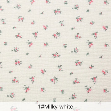 tissu coton fleurs roses légères bricolage serviettes enfants doux classique opaques