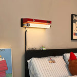 lampe murale industrielle rétro fer réglable jaune rouge noir argenté