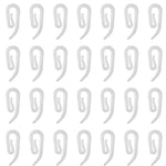 clips rideau blanc moderne opaques polonais accessoires volets attache fenetre crochets anneau suspension
