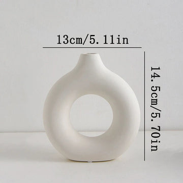 vases decoratifs blancs noirs modernes minimalistes rond simples