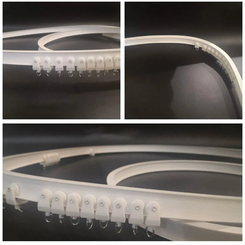 Installation murale latérale du rail PVC violet