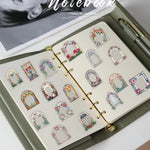 autocollants floraux art nouveau multicolores motifs papillons adhésifs décoratifs scrapbook diy 50 pièces