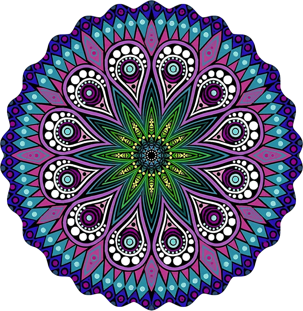 Décoration extérieure spinner métallique multicolore floral artisanal diamètre 25cm jardin balcon
