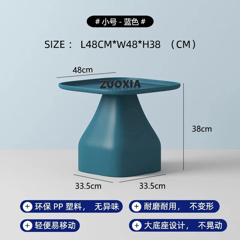 table d'appoint moderne plastique jaune vert gris rose bleu petite grande chambre moderne minimaliste