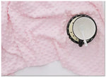 tissu coton imprimé petits points blanc bleu clair rose pâle gris doux biodegradable 150x50cm