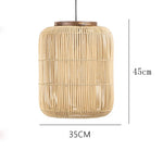 lampe suspendue rattan moderne ampoule filament noir beigeclair chambre salonhôtel