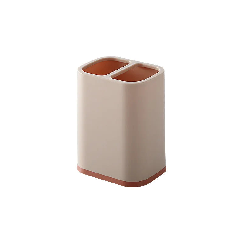 organisateur couverts gris clair compartiments multiples égouttoir moderne minimaliste plastique lisse adhésif vert pastel