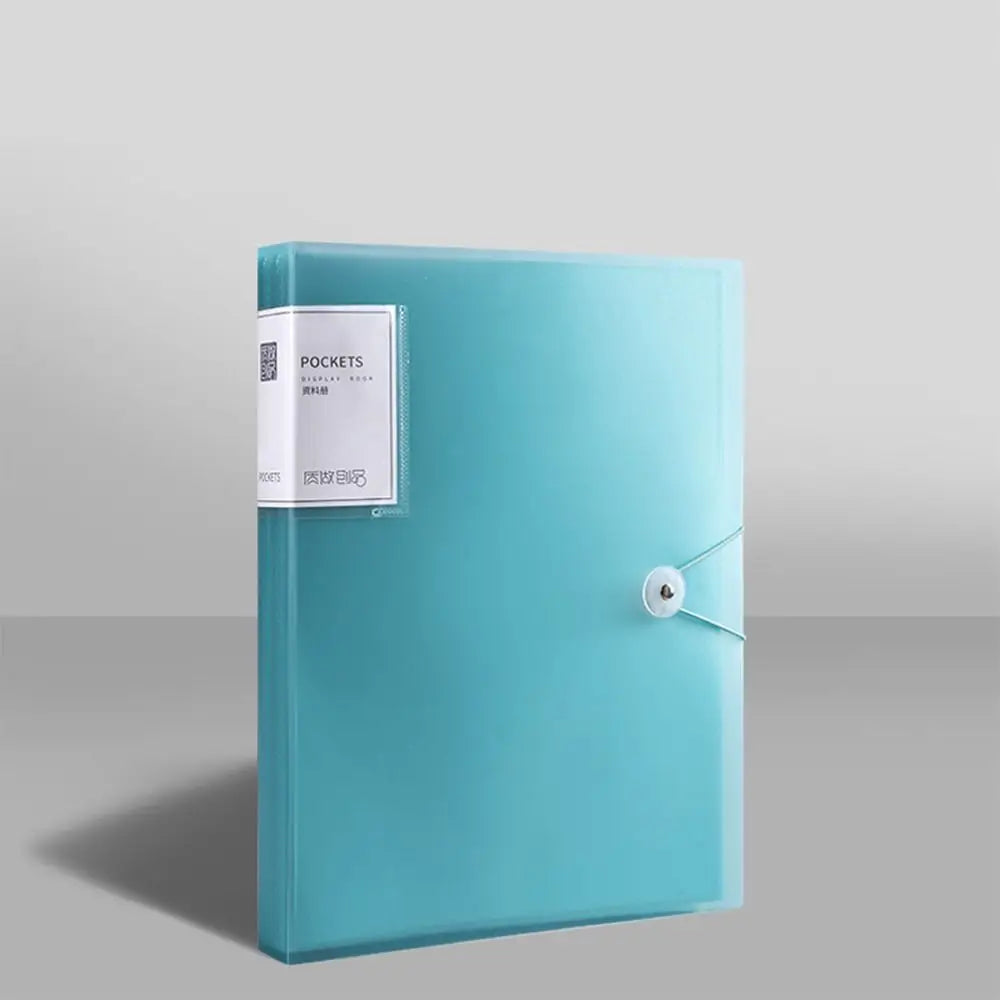 classeur pochettes porte documents plastique poignée étiquette dossiers a4