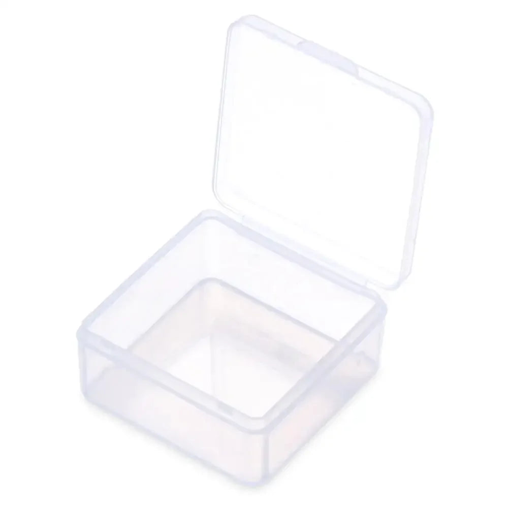 boîte rangement plastique transparente poignées bijoux petits objets divers accessoires