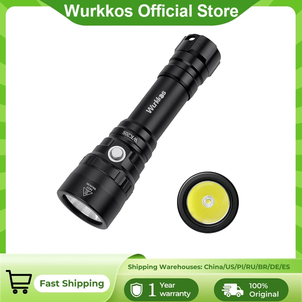 lampe torche noire rechargeable lumiere intense 2000 lumens led plongee 200500mètres moderne robuste