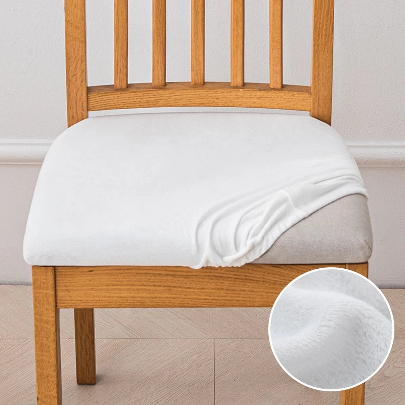 housse chaise extensible velours uni fauteuil cuisine salon moderne lavable