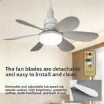 ventilateur lumière led 30w 40w blanc moderne télécommande éclairage salon