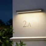 lampes murales led rectangulaires modernes blanc noir ip65 18w 30w étanches contemporaines minimalistes