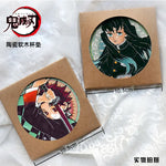 coasters céramique démon slayer multicolores illustrations personnages opaques art illustratif