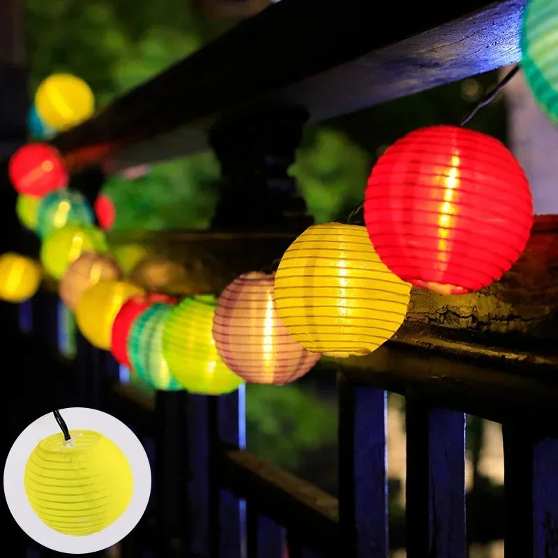 guirlande lumineuse solaire extérieure multicolore effet feuille sapin modes automatiques noël mariage festivités jardin