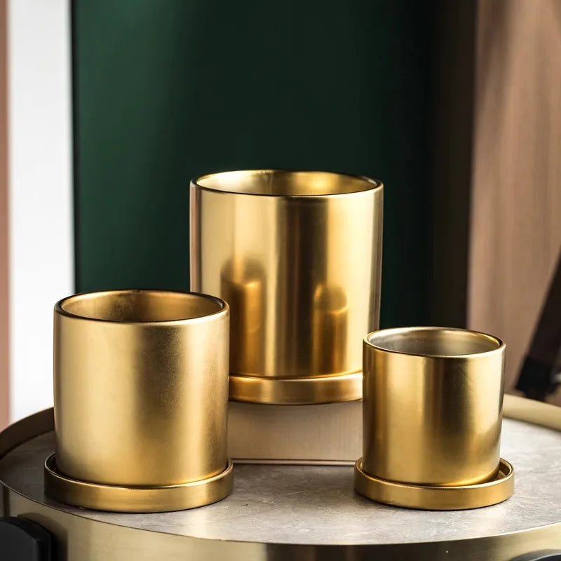 Cache pot ceramique nordique pour balcon et rebord de fenêtre