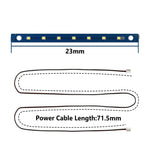 ruban led bleu moderne kit 23mm 71.5mm câble alimentation non visible opacité