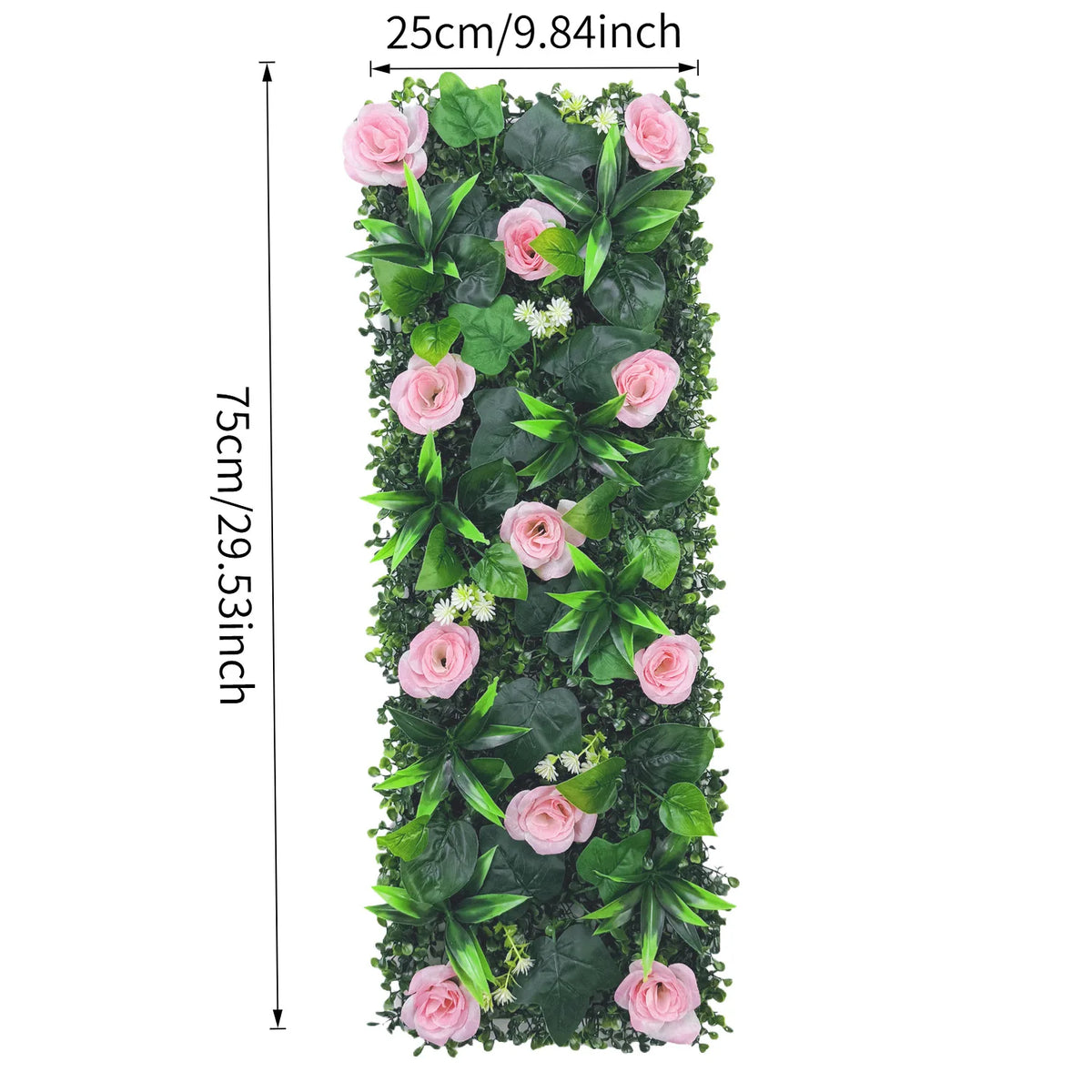 décoration murale herbe artificielle feuilles fleurs naturelle intérieure extérieure vert blanc or Jaune accrochée