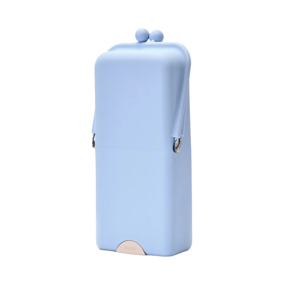 étui pinceaux cosmétiques réutilisable moderne rose gris bleu vert violet polyester opaque