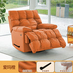 fauteuil relax moderne simili cuir gris orange beige vert ergonomique salon