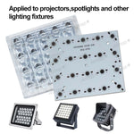 support led pcb aluminium 105mm 92mm lentille réflecteur moderne joint étanche 20w 60w fixations