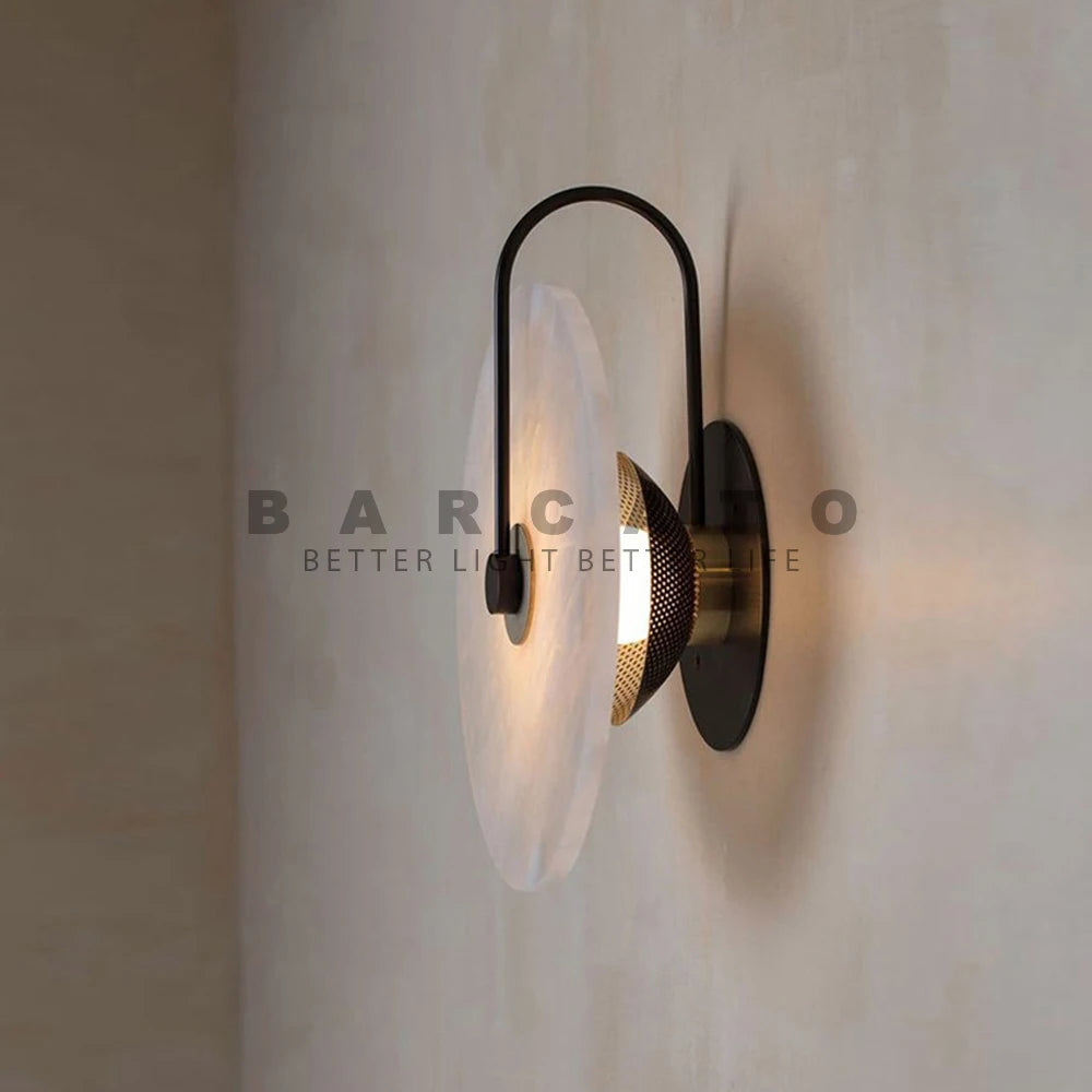 Luminaire mural marbre pour chambre à coucher