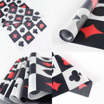 nappe table carte poker motif coeurs carreaux trèfles pic rouge noir blanc anniversaire fête