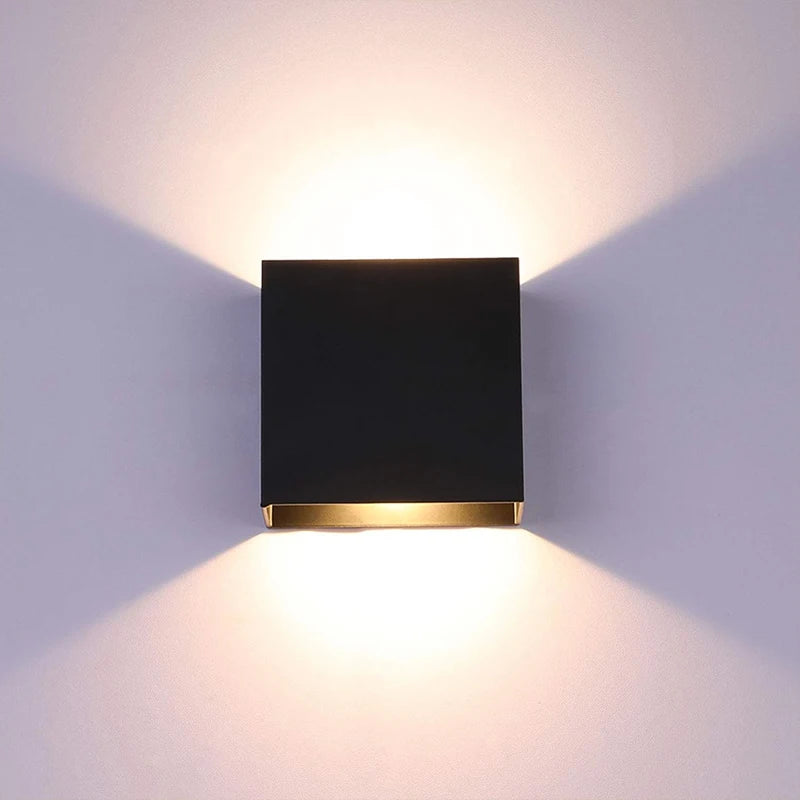 lampe murale led noire moderne minimaliste aluminium led driver