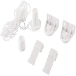 rideau enroulable maille fine beige clips moderne tube commande chaîne