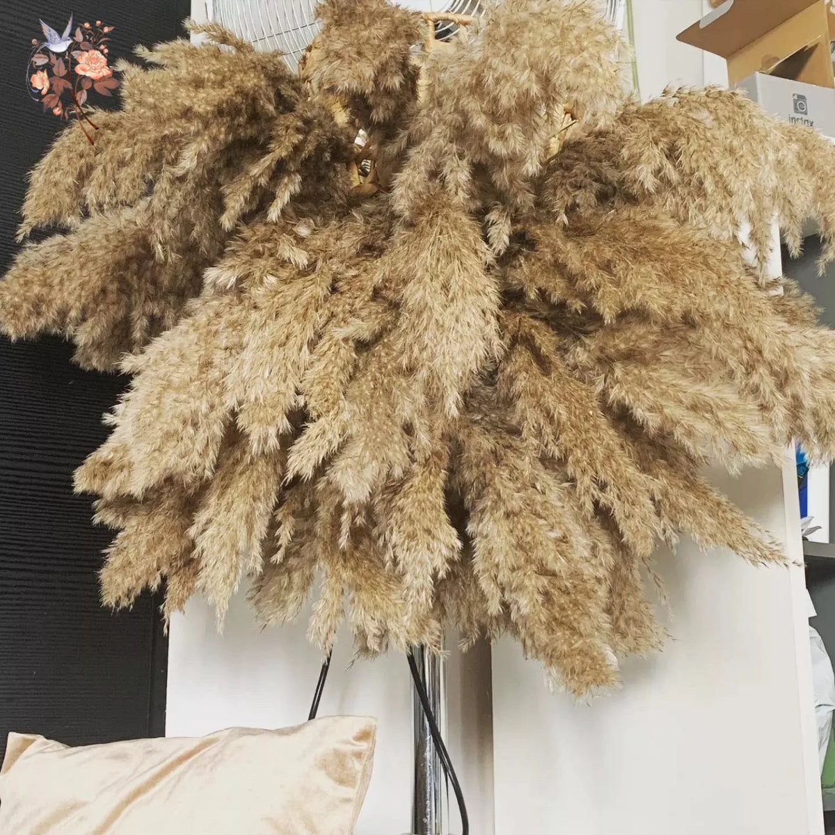 décoration maison plante séchée pampa moelleuse naturelle vase dried flowers beige rustiqueintérieur