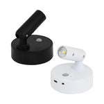 lampe led spot noir blanc adhésive rechargeable tactile mouvement moderne minimaliste