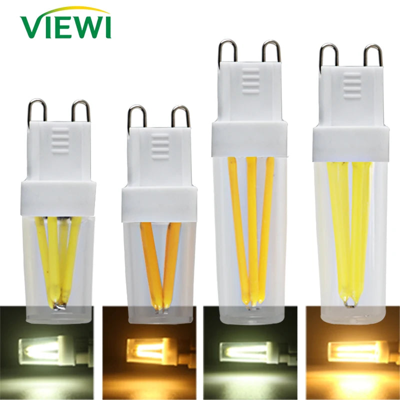 ampoule led filament blanc jaune transparente moderne g9 2w 3w 220v 5000h
