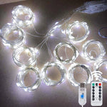 guirlande lumineuse noel led blanc doré bleu multicolore étoiles cercles moderne adhésif usb portable