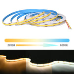 ruban led flexible 608 led 2700k 6500k 12v 24v adhésif double face variable couleur