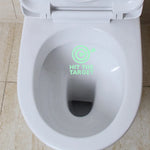 sticker urinoir blanc cible verte hit target lumineux salle bain décoration moderne pvc