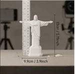 statue jesus christ blanc sculpture religieuse deco intérieur ornement 13cm riojesus