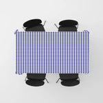 nappe carreaux bleu marine blanc réversible polyester machine printemps été automne hiverextérieur fêtes