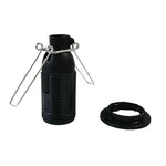embouts lampe e14 noir blanc clip ressort lampholder cristal classique bague serrage fixations lampe