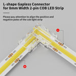 ruban led cob 2pin blanc jaune transparent clips 5mm 8mm 10mm moderne fonctionnel