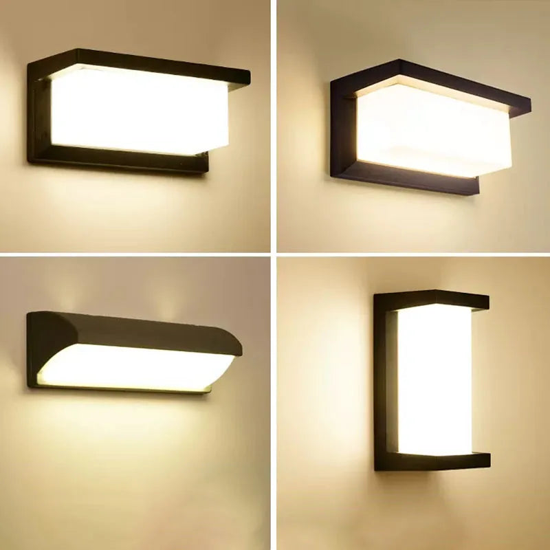 Applique murale LED extérieure IP65 design moderne en plastique