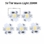 ampoules led 1w 3w 5v 12v blanc chaud circulaires modernes 16mm 20mm