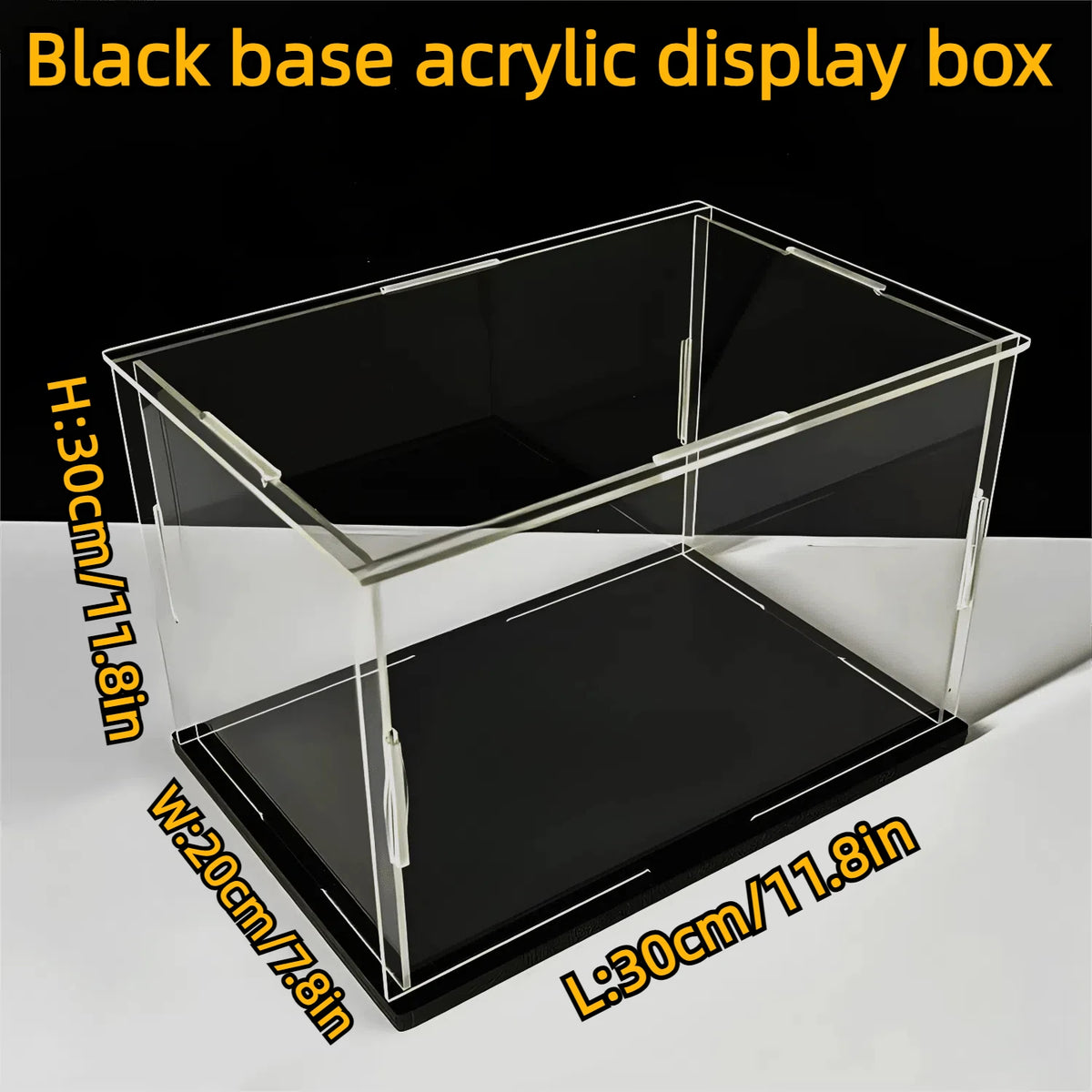 présentoir acrylique transparent moderne clips boîte protection collection organisateur stockage figurines jouets