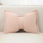 taies d'oreiller polyester corduroy moderne marron clair beige bleu marine 30x50cm opaques fixées maison